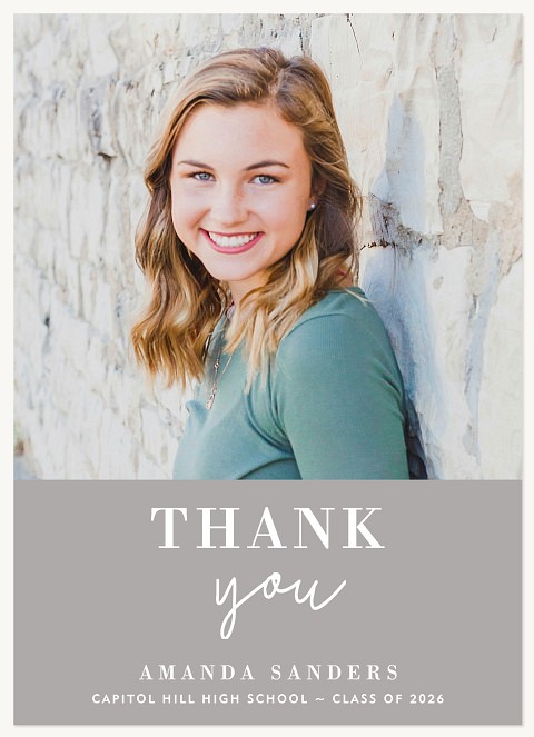Delicate Graduate Thank You Cards 