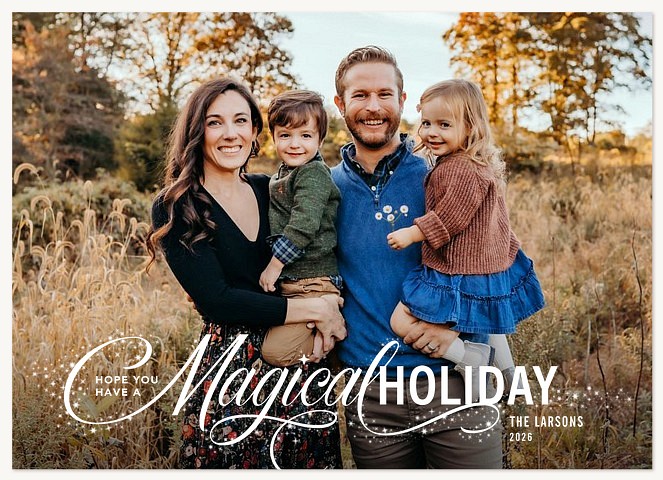 Magical Dust Personalized Holiday Cards