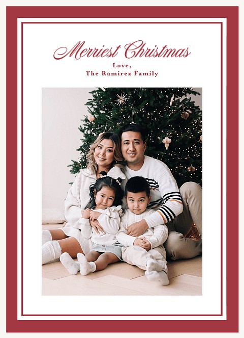 Tradtional Frame Personalized Holiday Cards