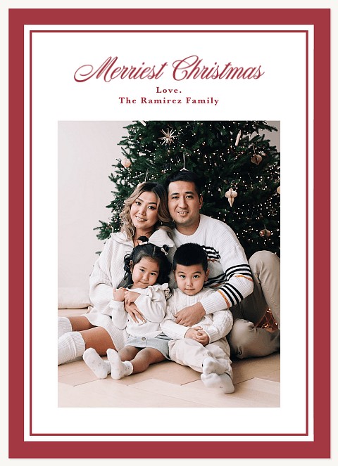 Tradtional Frame Personalized Holiday Cards