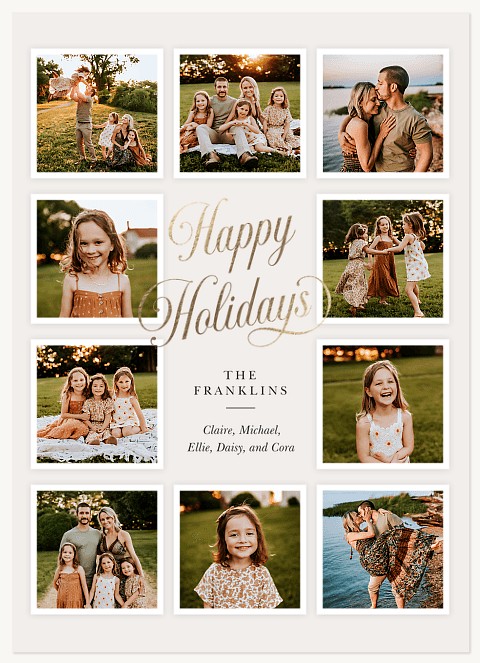 Family Gallery Personalized Holiday Cards