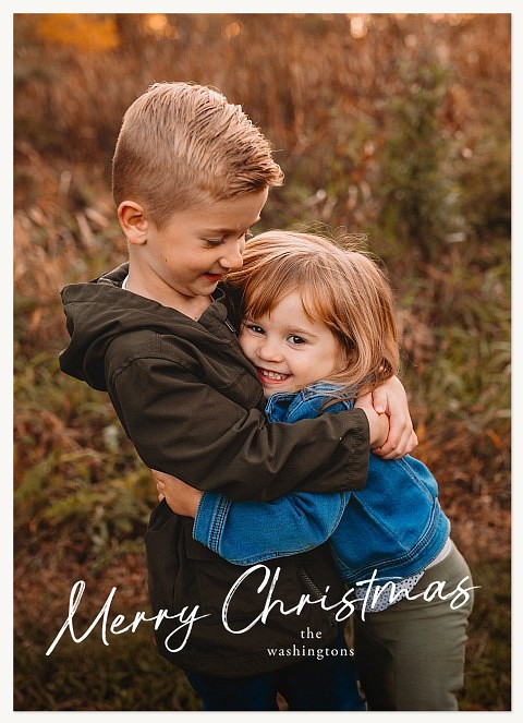 A Simple Signature Personalized Holiday Cards