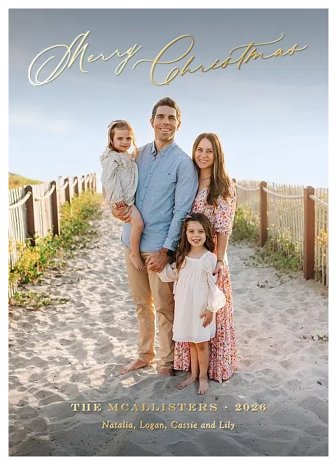 Gracefully Written Personalized Holiday Cards