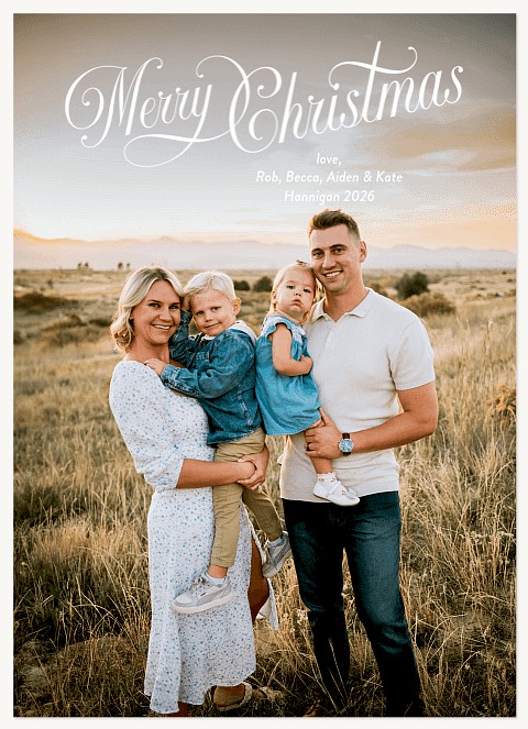 Scroll Personalized Holiday Cards