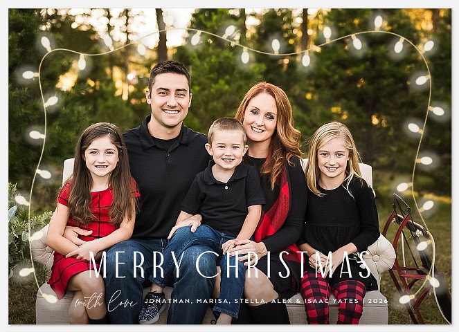 Lit Up  Holiday Photo Cards