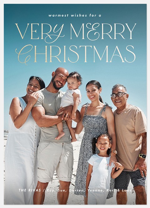 Scripted Mix Holiday Photo Cards