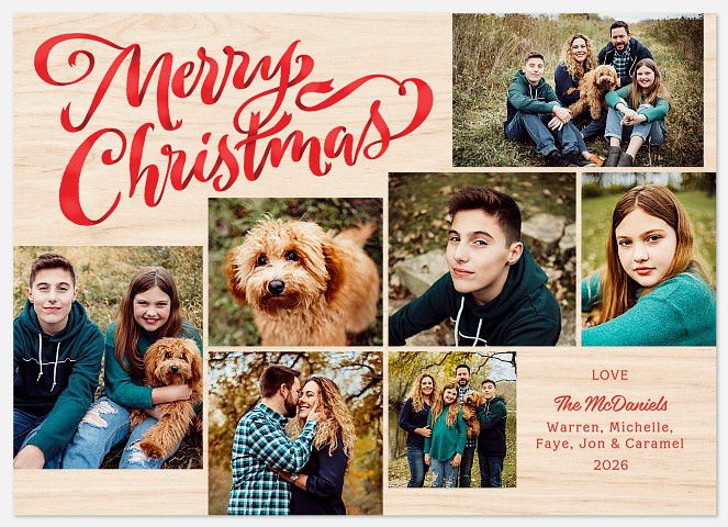 Wrapped in Ribbons Holiday Photo Cards