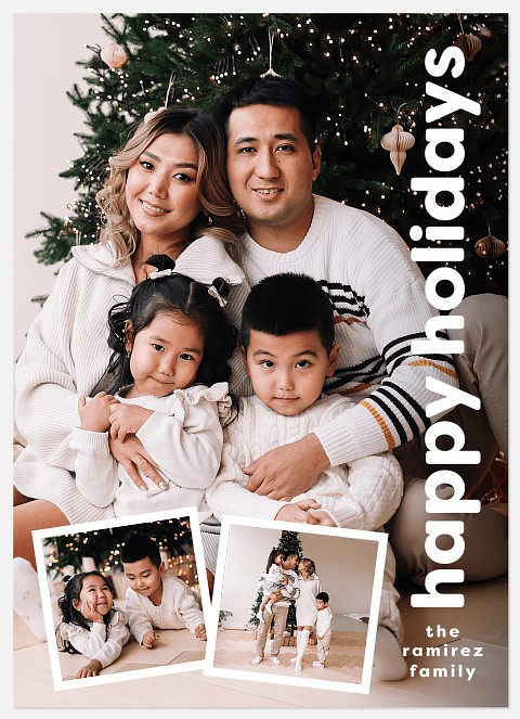 Modern Snaps Holiday Photo Cards