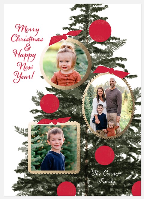 Tree Frames Holiday Photo Cards