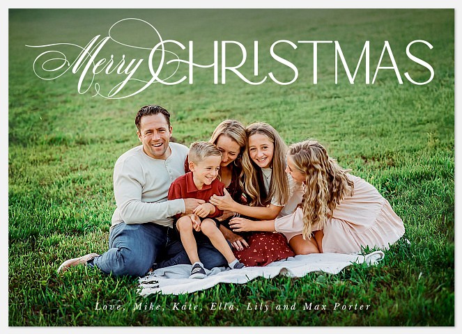 Simple Impact Holiday Photo Cards