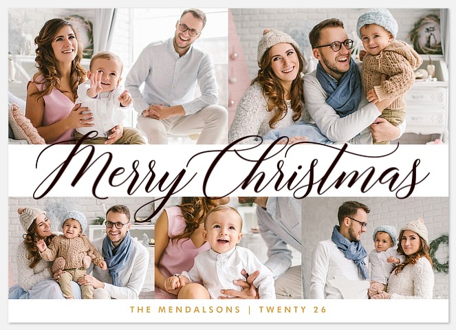 Cheery Collage Holiday Photo Cards