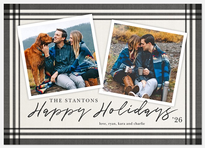 Farmhouse Border Holiday Photo Cards