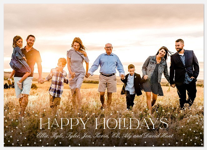 Cheery Sparkles Holiday Photo Cards