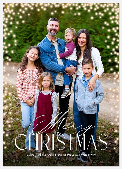 Merriment Aglow Holiday Photo Cards
