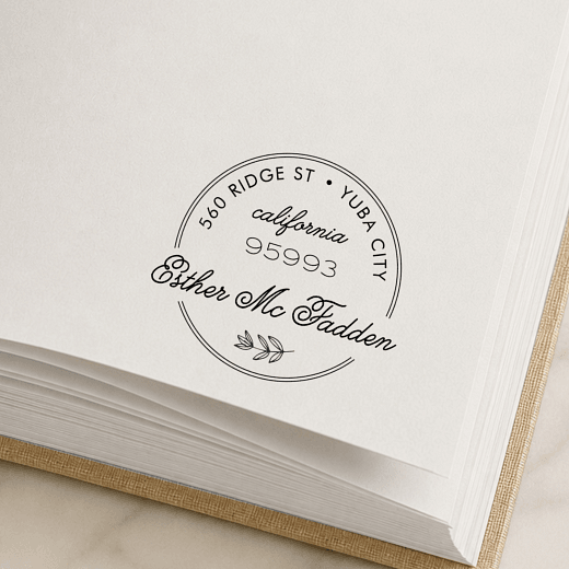 Homestead Script | Custom Rubber Stamps