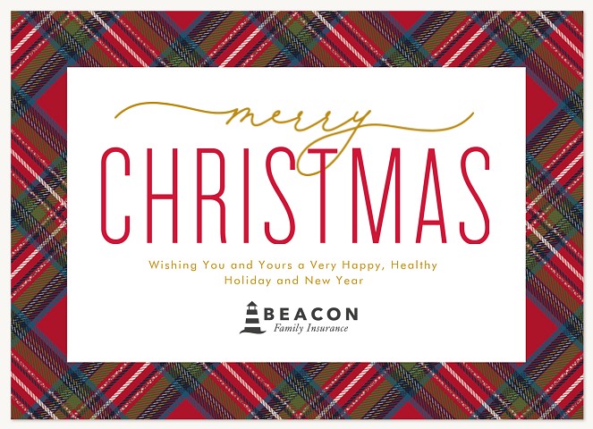 Tartan Traditions Business Holiday Cards