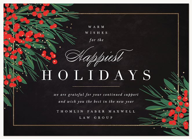 Berry Corners Business Holiday Cards