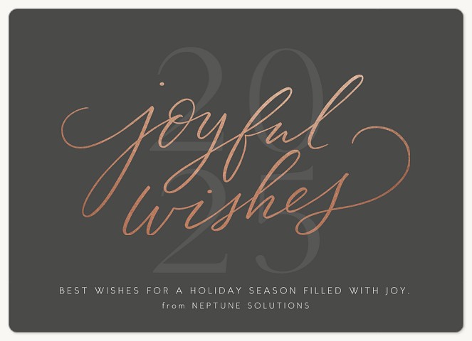 Joyful Gilding Holiday & Christmas Magnet Cards