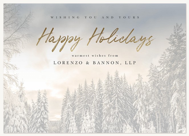 Forest Wonderland Business Holiday Cards