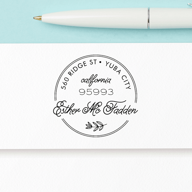 Homestead Script | Custom Rubber Stamps