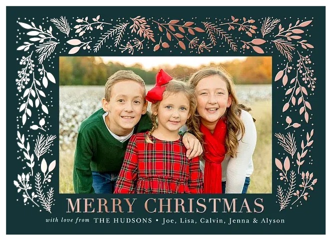 Wintergreen Frame Christmas Cards