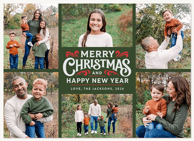 Seasonal Boutique Personalized Holiday Cards
