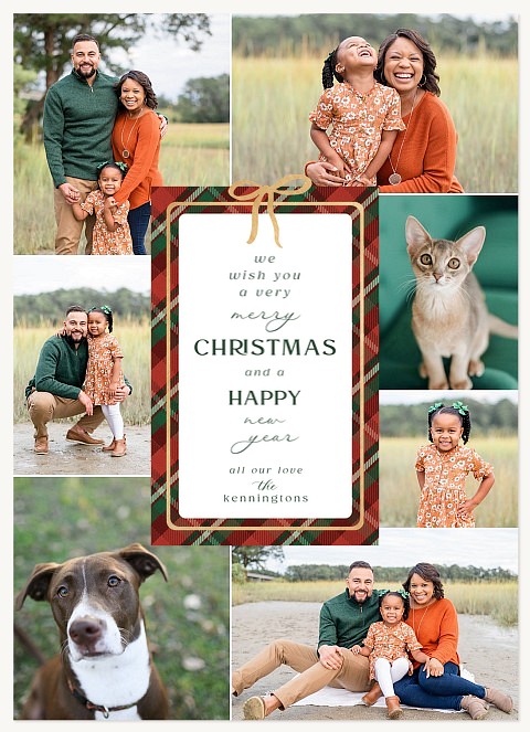 Wrapped Wishes Personalized Holiday Cards
