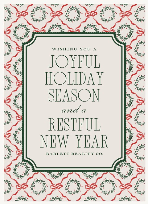 Restful Season Business Holiday Cards