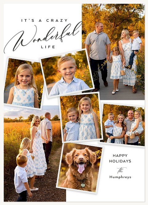 Crafty Scatter Personalized Holiday Cards