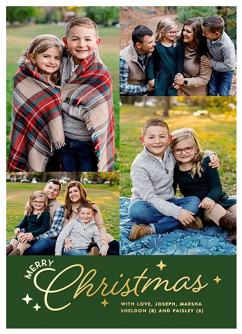 Charming Christmas Personalized Holiday Cards