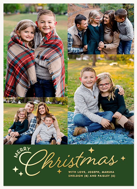 Charming Christmas Personalized Holiday Cards