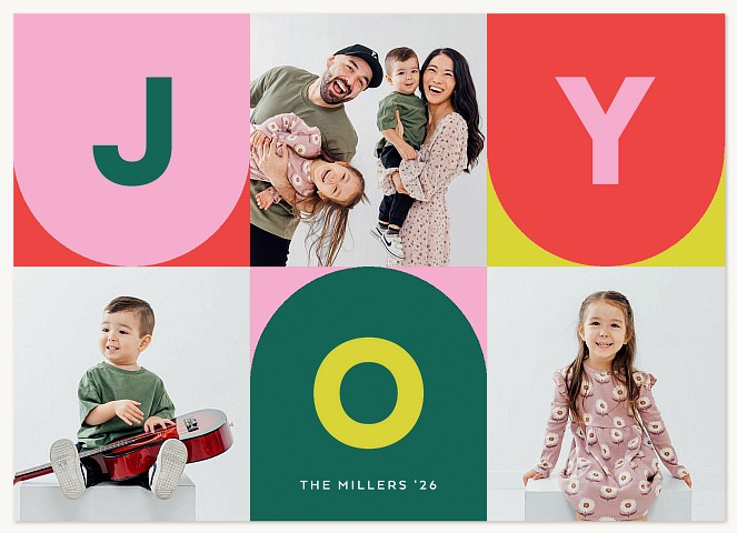 Joy in Motion Personalized Holiday Cards