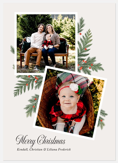 Merry Sprigs Holiday Photo Cards