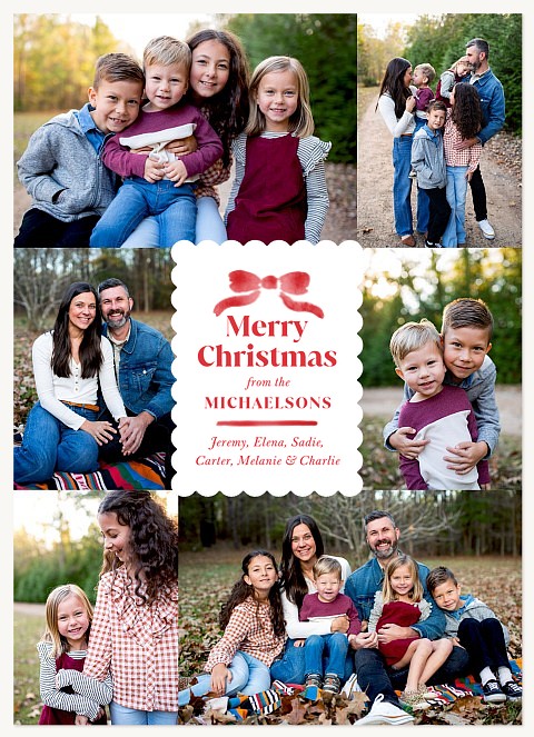 Brushed with Cheer Personalized Holiday Cards