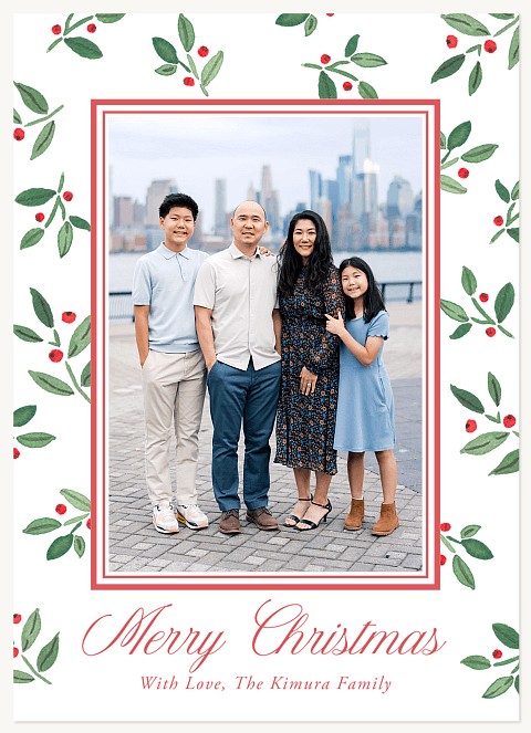 Petite Berries Personalized Holiday Cards