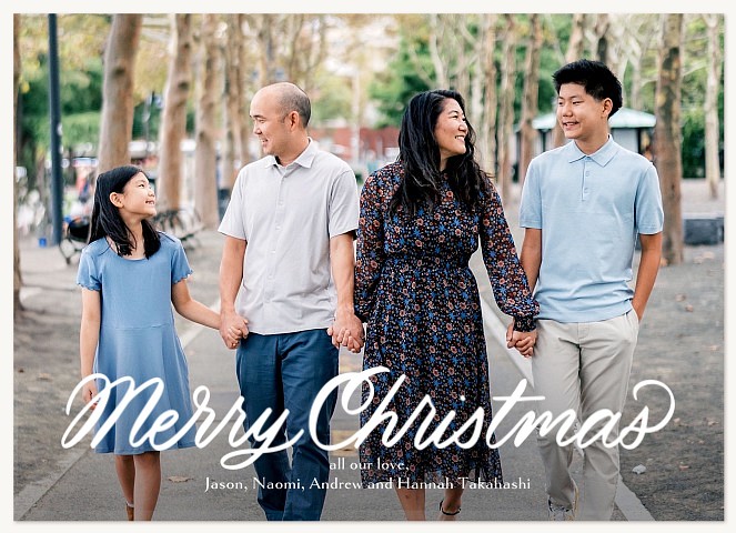 Column Personalized Holiday Cards