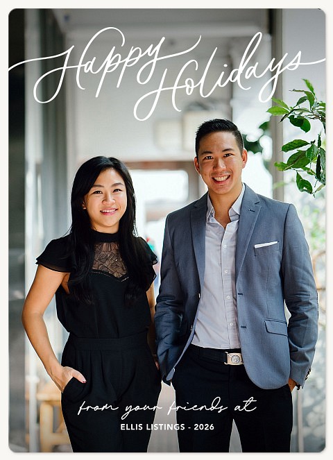 Scripted Text Holiday & Christmas Magnet Cards