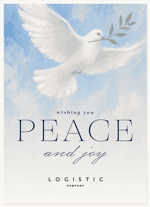 Peace And Joy Business Holiday Cards