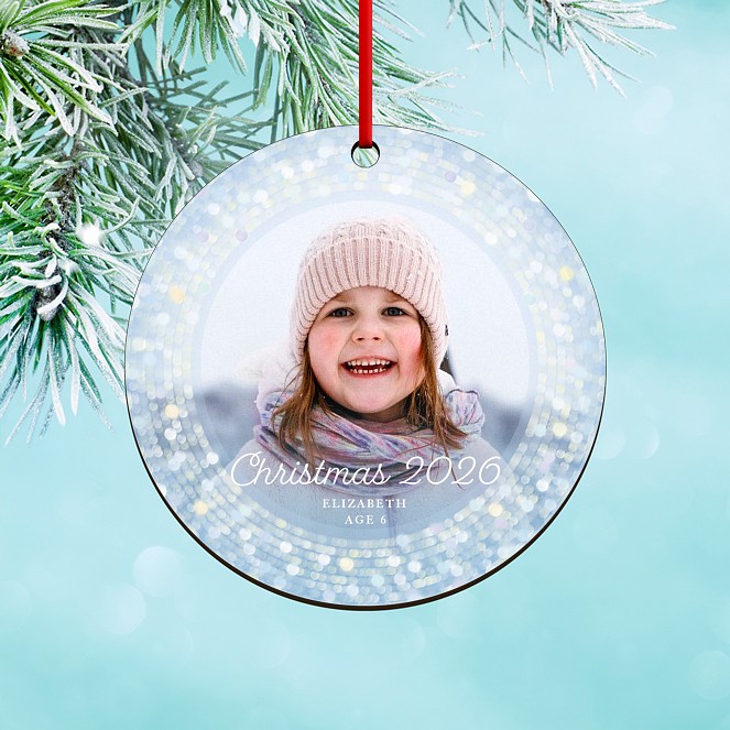 Sparkling Shimmer Custom Ornaments