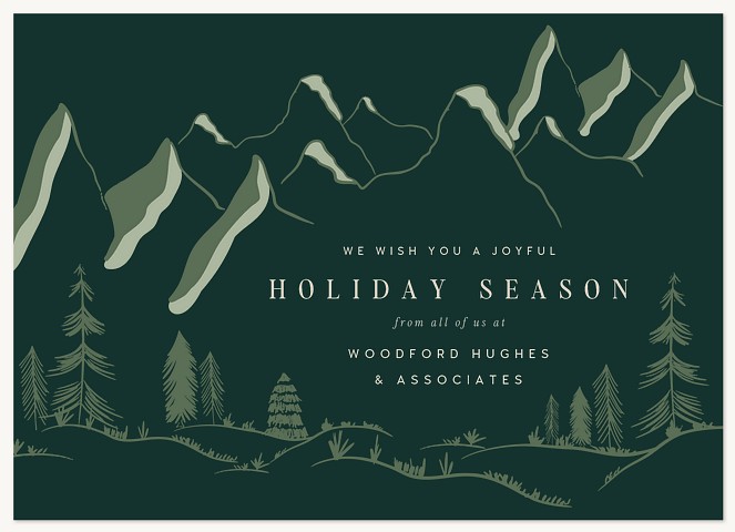 Mountainside Season Business Holiday Cards