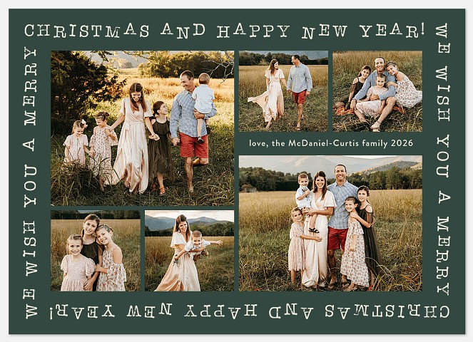 Wrapped Greeting Holiday Photo Cards
