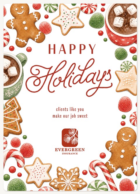 Festive Sweets Holiday & Christmas Magnet Cards
