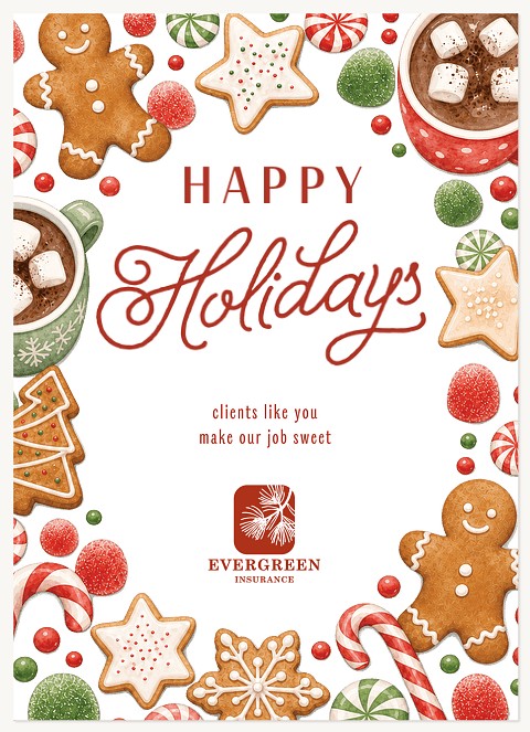 Festive Sweets Business Holiday Cards