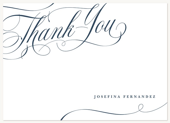 Flourishing Thanks Thank You Cards 