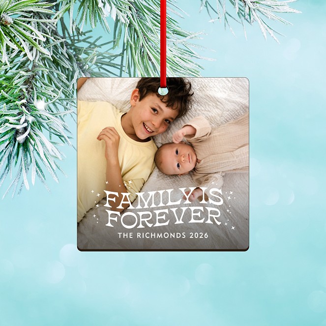 Family Is Forever Custom Ornaments