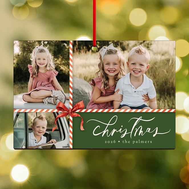 Candy Wrapped Personalized Ornaments