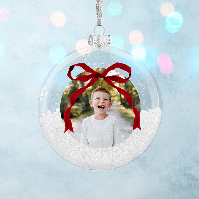 Snow & Bow Personalized Ornaments