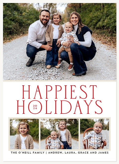 Holiday Headline Personalized Holiday Cards
