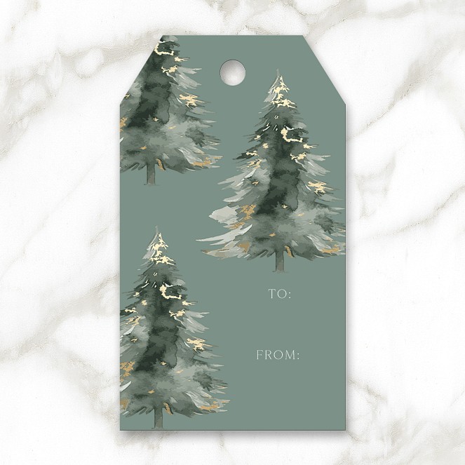 Brushed Pines Custom Gift Tags