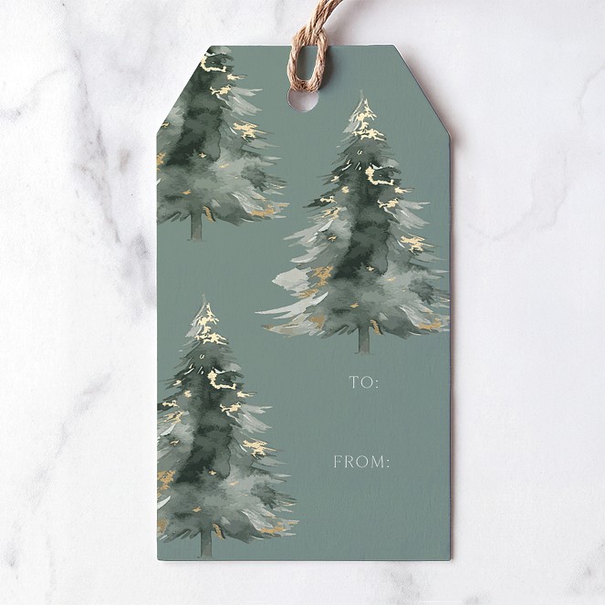 Brushed Pines Custom Gift Tags